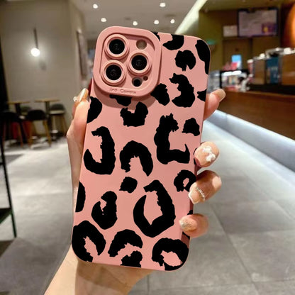Leopard Design Camera Protective Phone Case for Iphone 16 Cases Iphone 17 Air 15 14 13 12 11 Pro Max 16E XS XR X 7 8 plus Cover