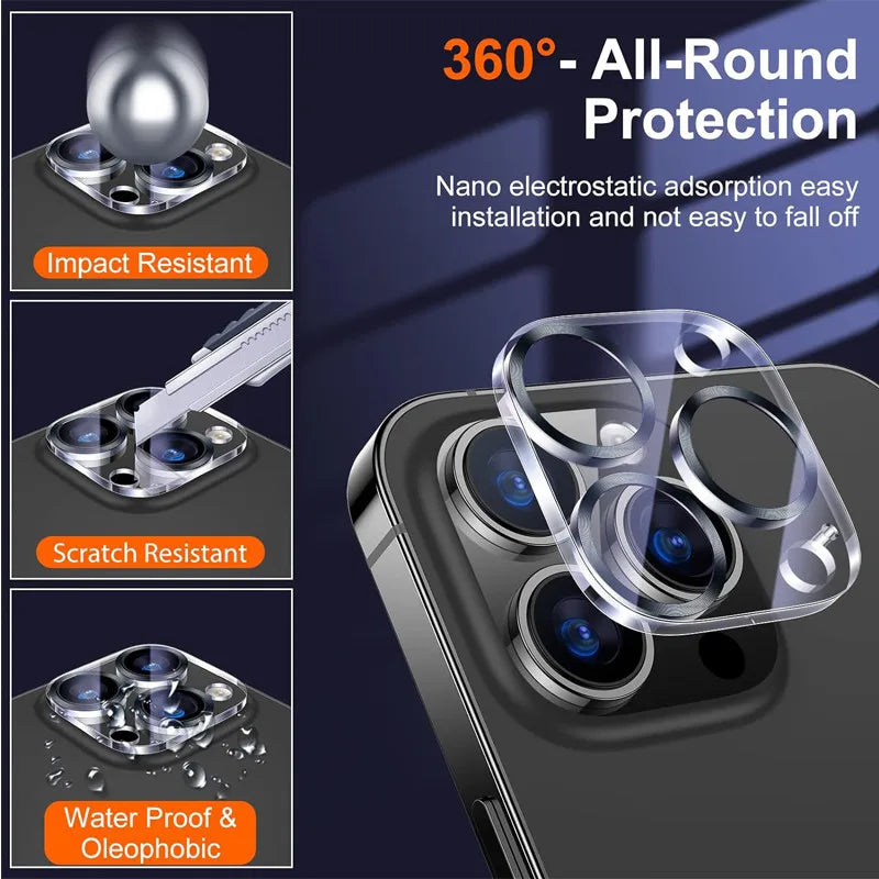 Camera Protector for Iphone 15 14 13 12 11 16 Pro Max Lens Cover Iphone 15 Pro Camera Film Glass Iphone 14 Pro Accessoires