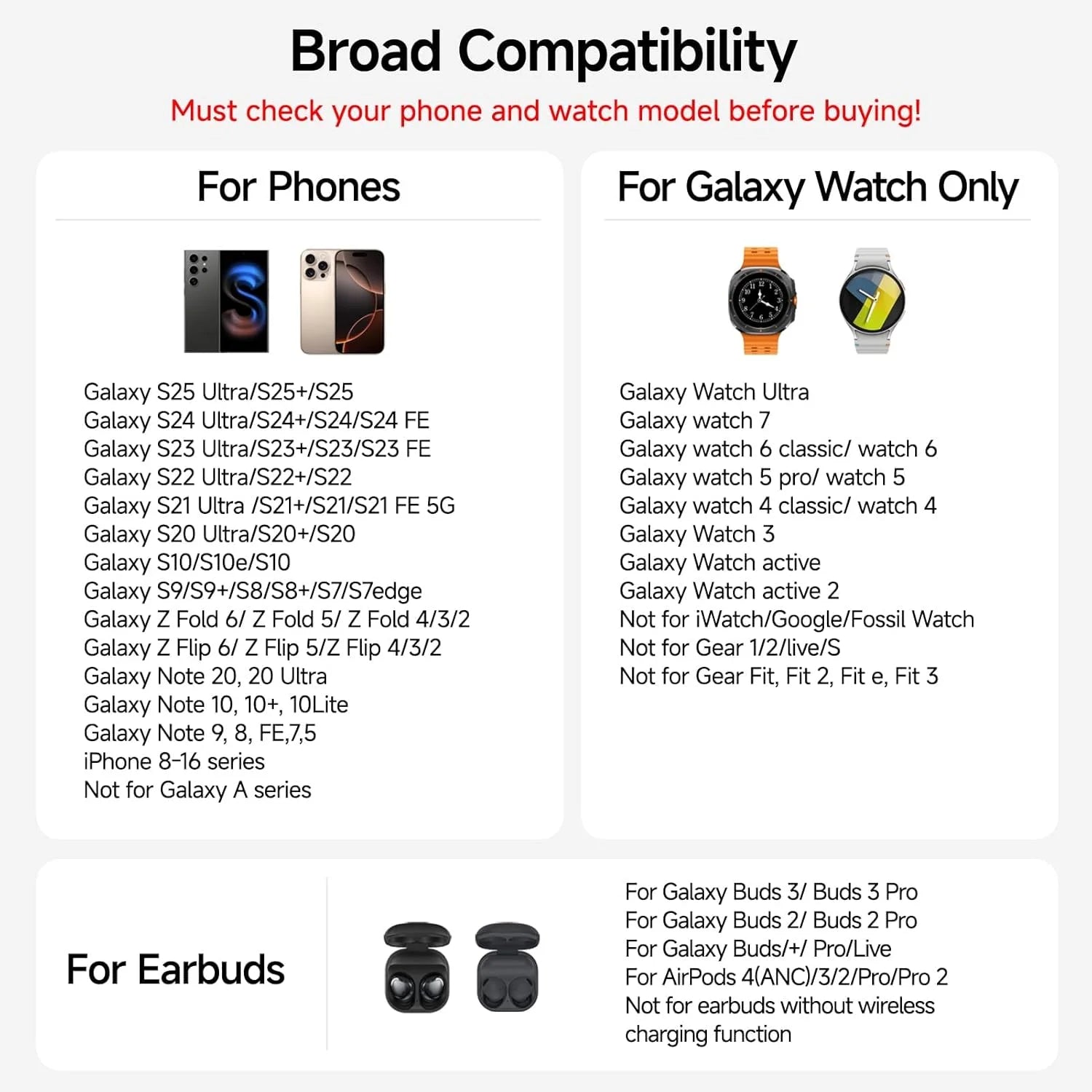 3-In-1 Samsung Galaxy Wireless Charging Station