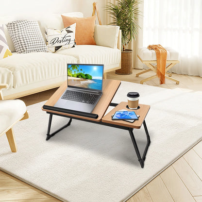 Laptop Bed Tray Table,  Adjustable Foldable Lap Desk for Bed and Sofa, Laptop Desk Notebook Stand for Eating Breakfast, Reading Book