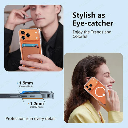 Magnetic Case for Iphone 17 Pro 17 Air 17Pro Max Case Transparent Phone Cover for Iphone17 for Magsafe Charging Shell Accessory